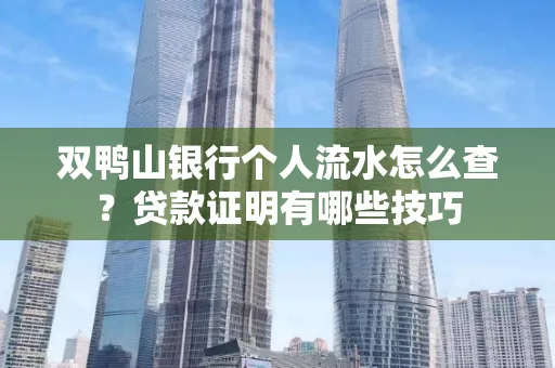 双鸭山银行个人流水怎么查?贷款证明有哪些技巧